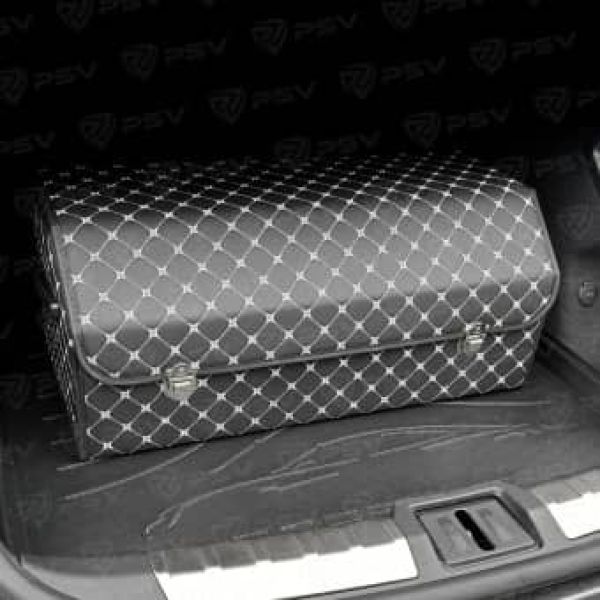 Органайзер Сумка-органайзер 3D "Звезда" 30х30х70см Черный Ромб Белый Экокожа XL Органайзер Сумка-органайзер 3D "Звезда" 30х30х70см Черный Ромб Белый Экокожа XL